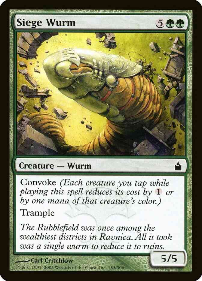 Siege Wurm [183] [Ravnica City Of Guilds] [Non-Foil]