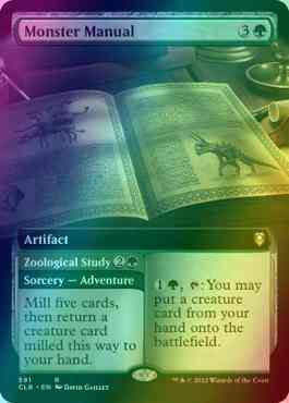 Monster Manual // Zoological Study [591] [Extended Art] [Commander Legends: Battle for Baldur's Gate] [Foil]