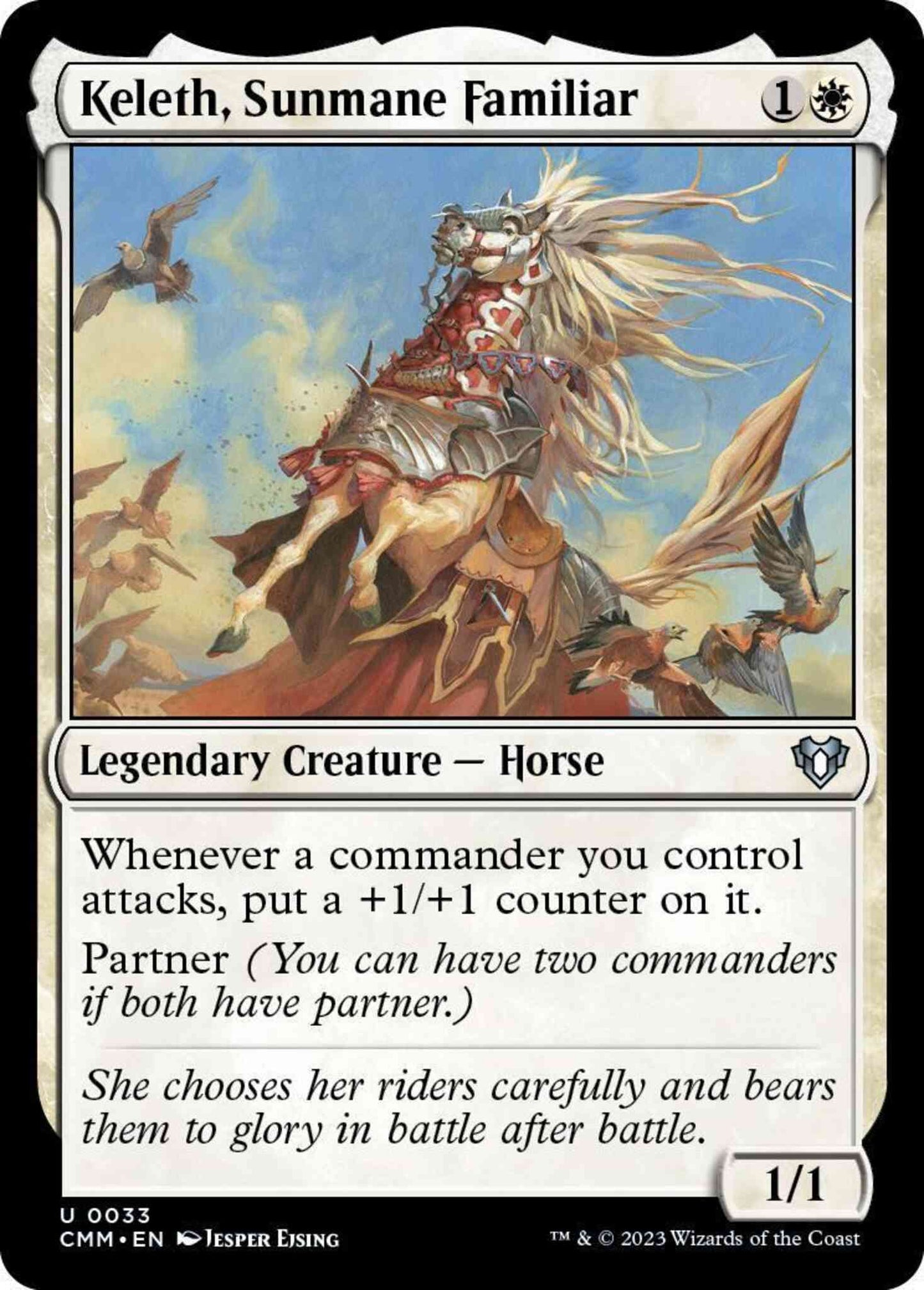 Keleth, Sunmane Familiar [33] [Commander Masters] [Non-Foil]