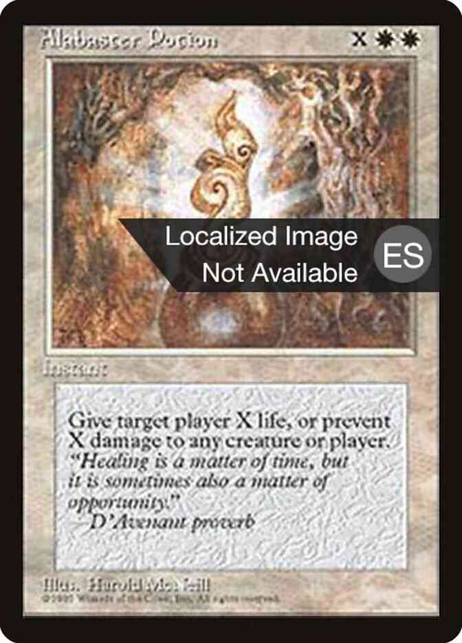 Alabaster Potion - Spanish [1] [Fourth Edition Black Border: Spanish] [Non-Foil]