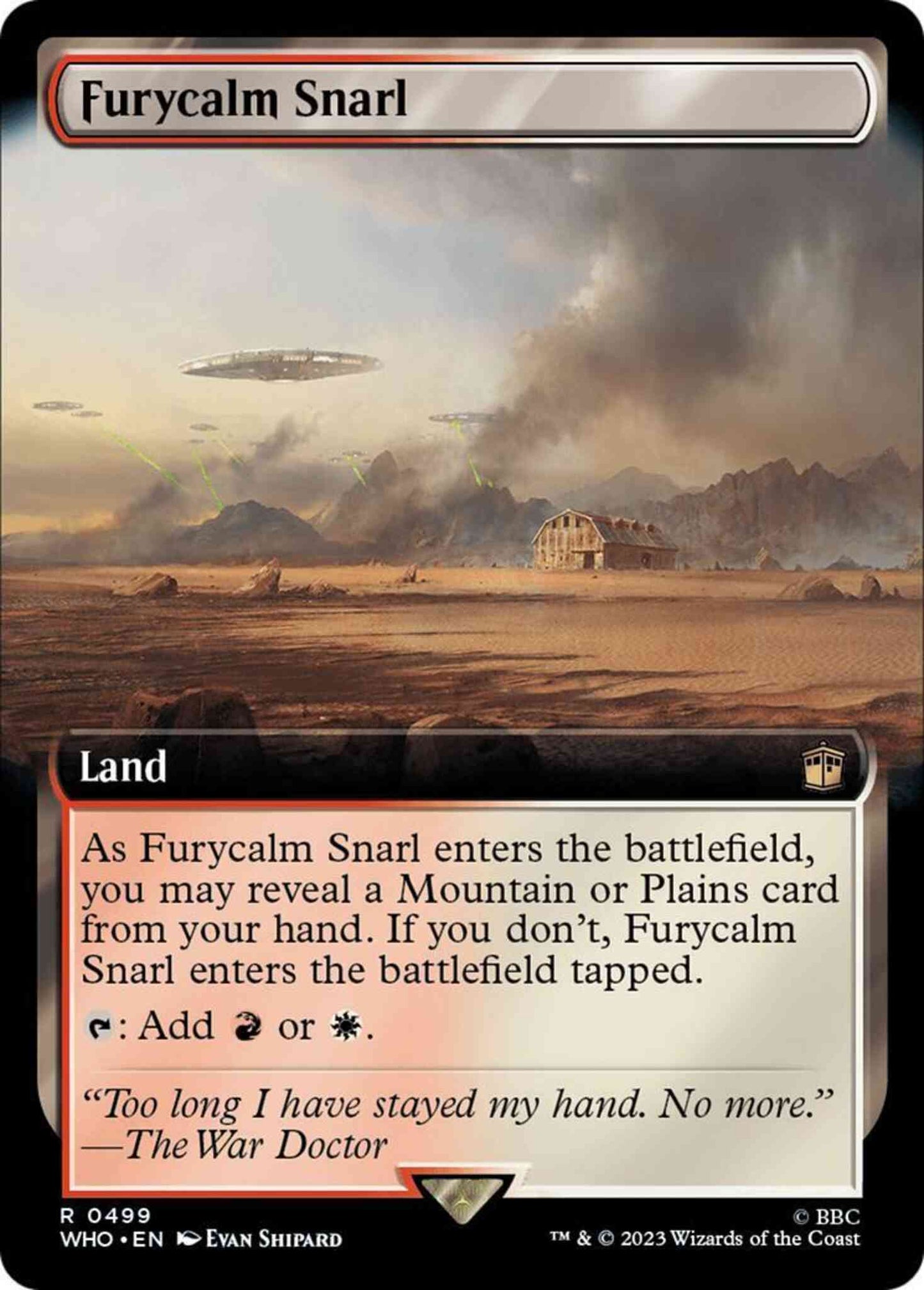 Furycalm Snarl [499] [Extended Art] [Universes Beyond: Doctor Who] [Non-Foil]