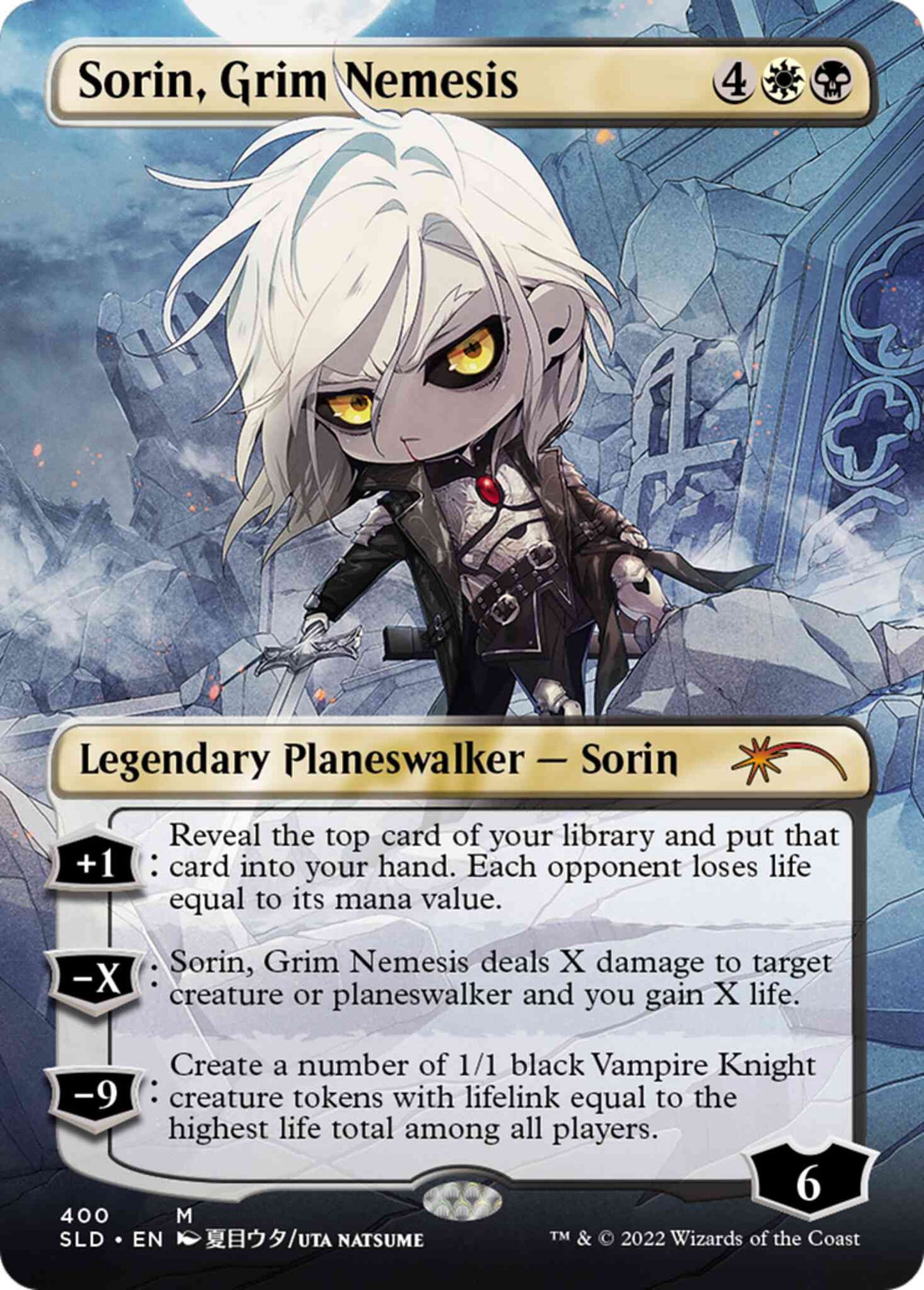 Sorin, Grim Nemesis [0400] [Borderless] [Li’l Walkers] [Secret Lair Drop] [Non-Foil]