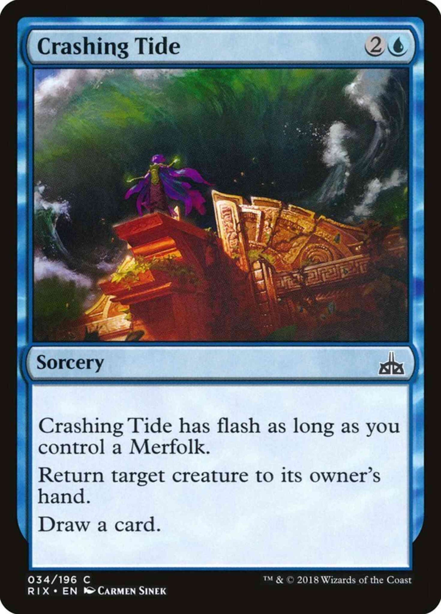 Crashing Tide [34] [Rivals of Ixalan] [Non-Foil]
