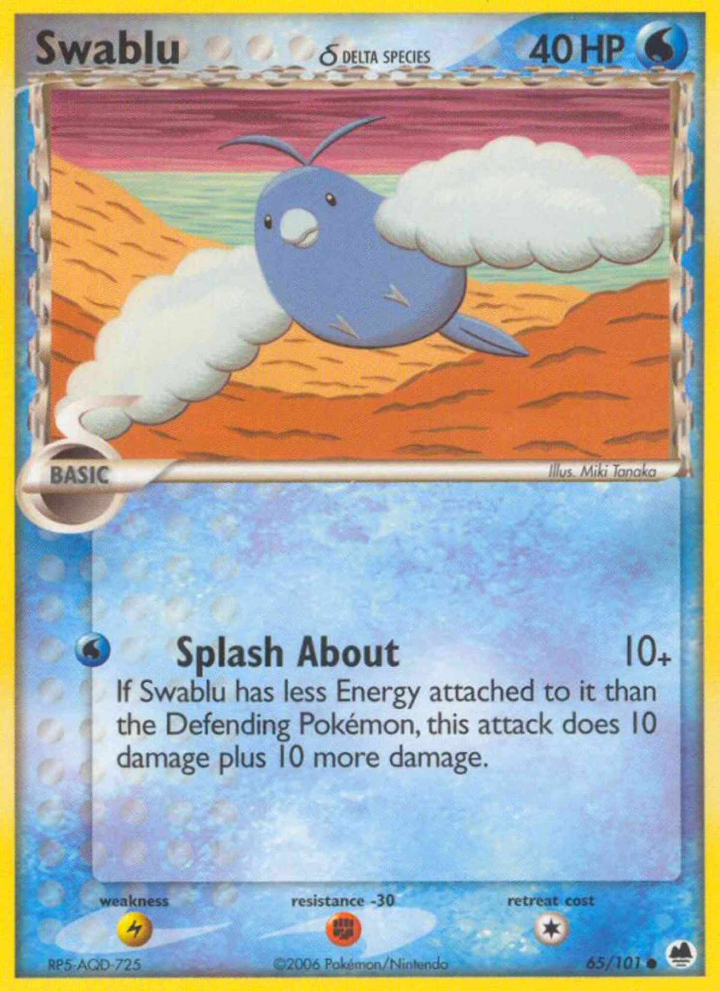 Swablu δ - 65/101 - Common [ex15-65] [Non-Holo]