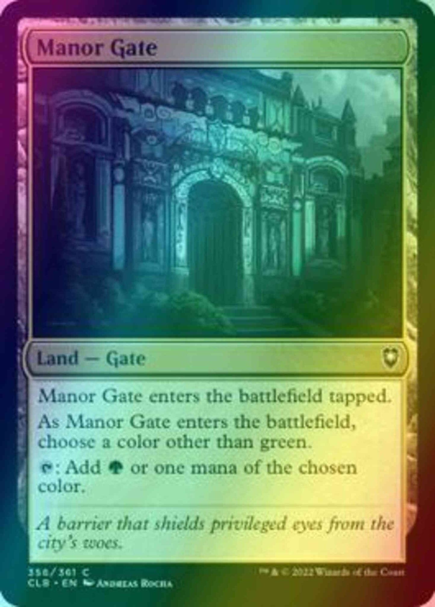 Manor Gate [356] [Commander Legends: Battle for Baldur's Gate] [Foil]