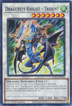 Dragunity Knight - Trident - HAC1-EN164 - Duel Terminal Normal Parallel Rare - 1st Edition