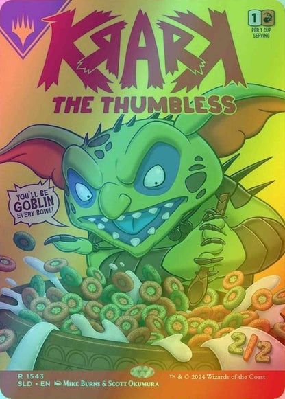 Krark, the Thumbless // Krark, the Thumbless [1543] [Borderless] [Just Add Milk: Second Helpings] [Secret Lair Drop] [Foil]