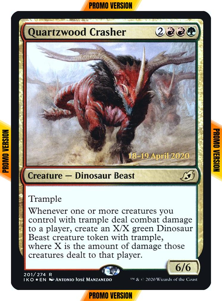 Quartzwood Crasher [Prerelease] [201s] [Ikoria: Lair of Behemoths Promos] [Foil]