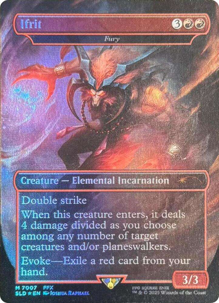 Ifrit - Fury [7007] [Borderless] [FINAL FANTASY] [Secret Lair Drop] [Foil]
