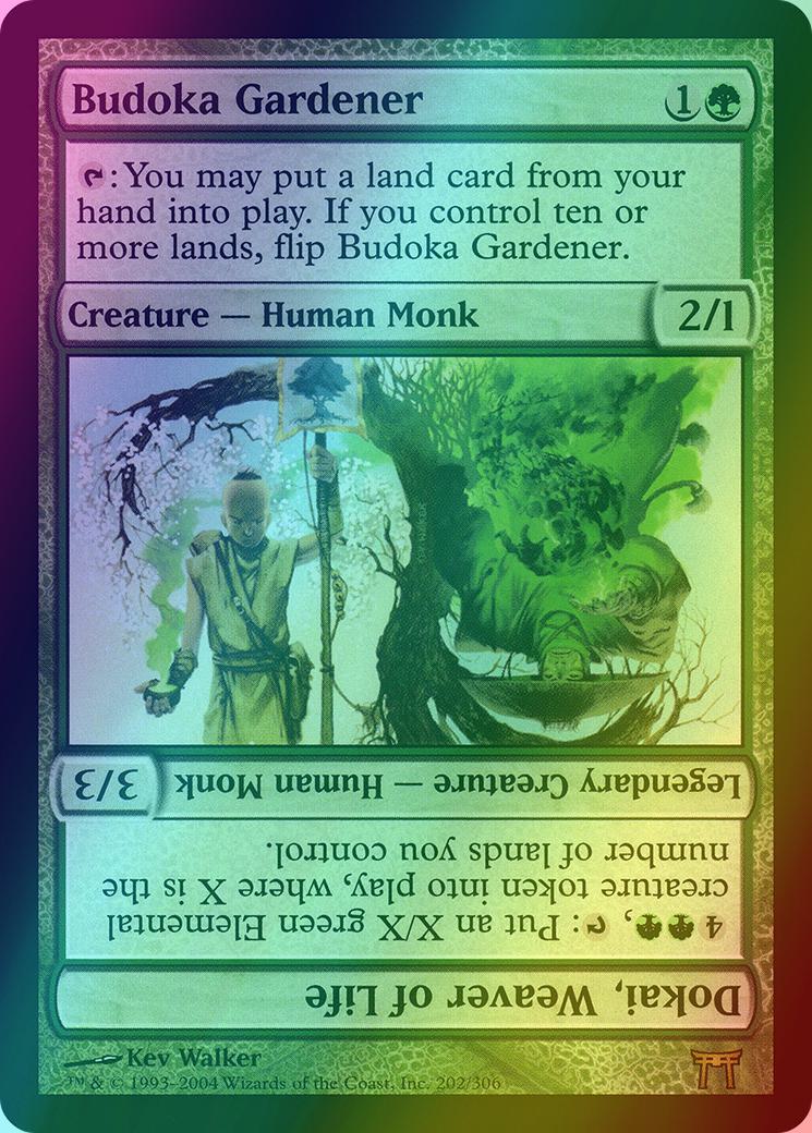 Budoka Gardener // Dokai, Weaver of Life [202] [Champions of Kamigawa] [Foil]