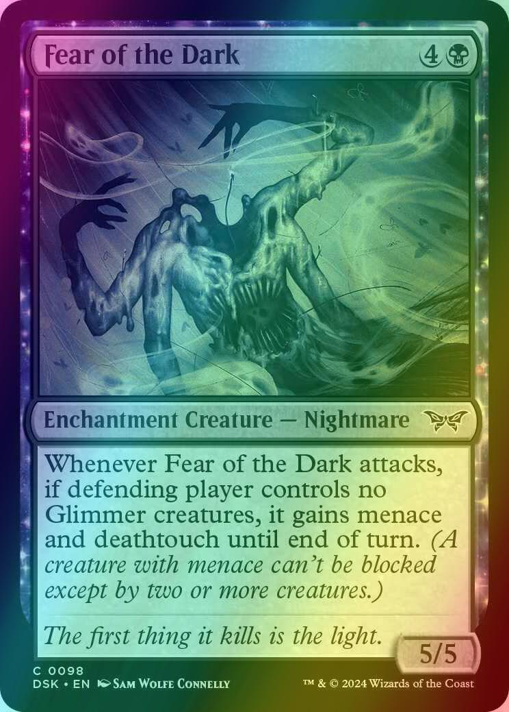 Fear of the Dark [98] [Duskmourn: House of Horror] [Foil]