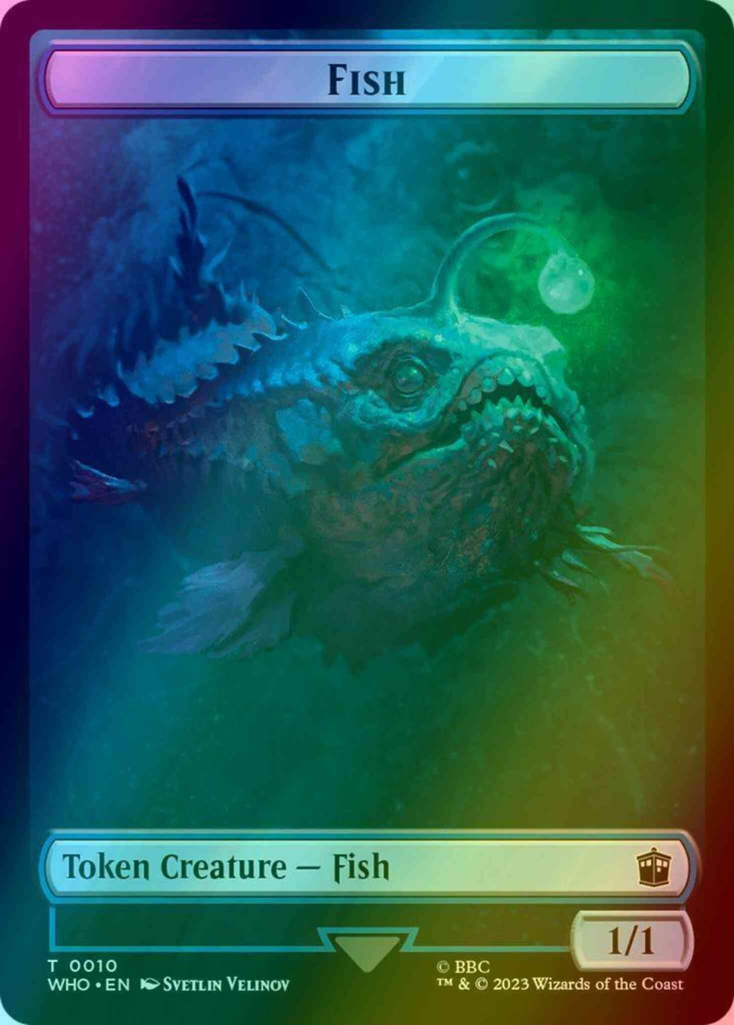 Fish Token (10) // Food Token (26) [Universes Beyond: Doctor Who: Tokens] [Foil]
