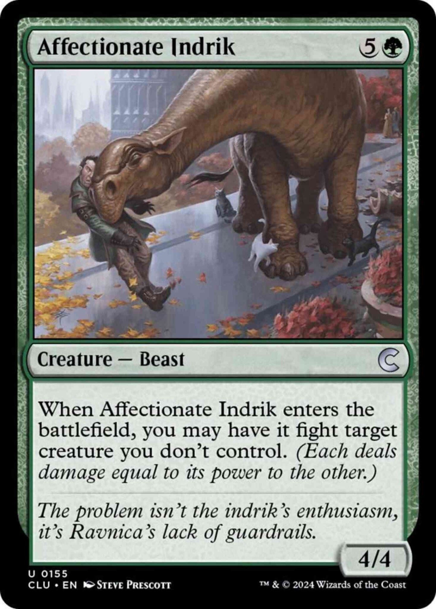 Affectionate Indrik [155] [Ravnica: Clue Edition] [Non-Foil]