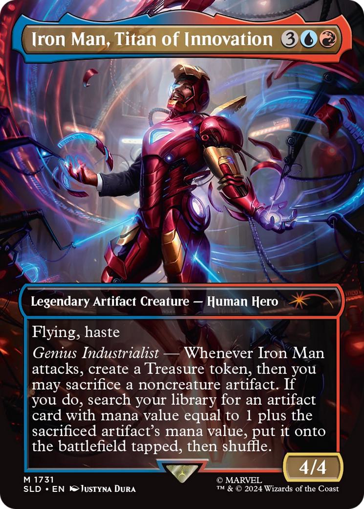 Iron Man, Titan of Innovation [1731] [Borderless] [Marvel's Iron Man] [Secret Lair Drop] [Non-Foil]