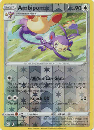 Ambipom - 145/196 - Uncommon [swsh11-145] [Reverse Holo]