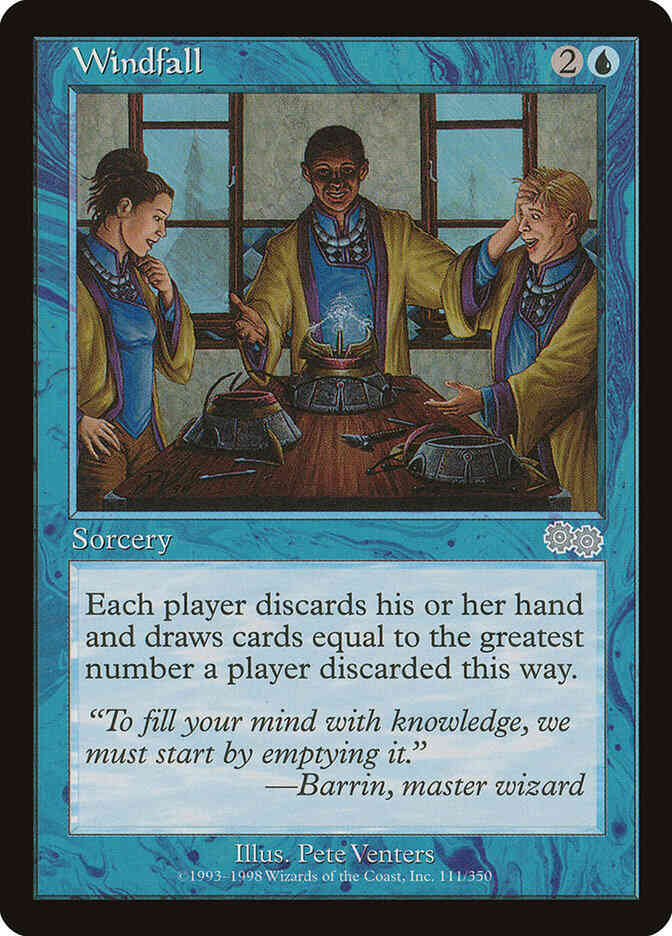 Windfall [111] [Urza's Saga] [Non-Foil]