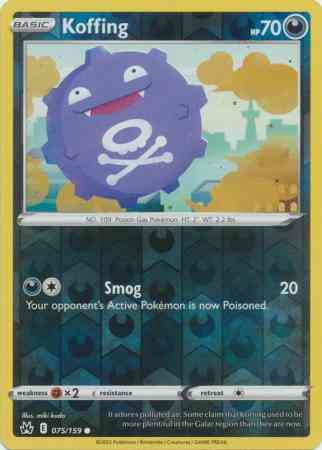 Koffing - 075/159 - Common [swsh125-075] [Reverse Holo]