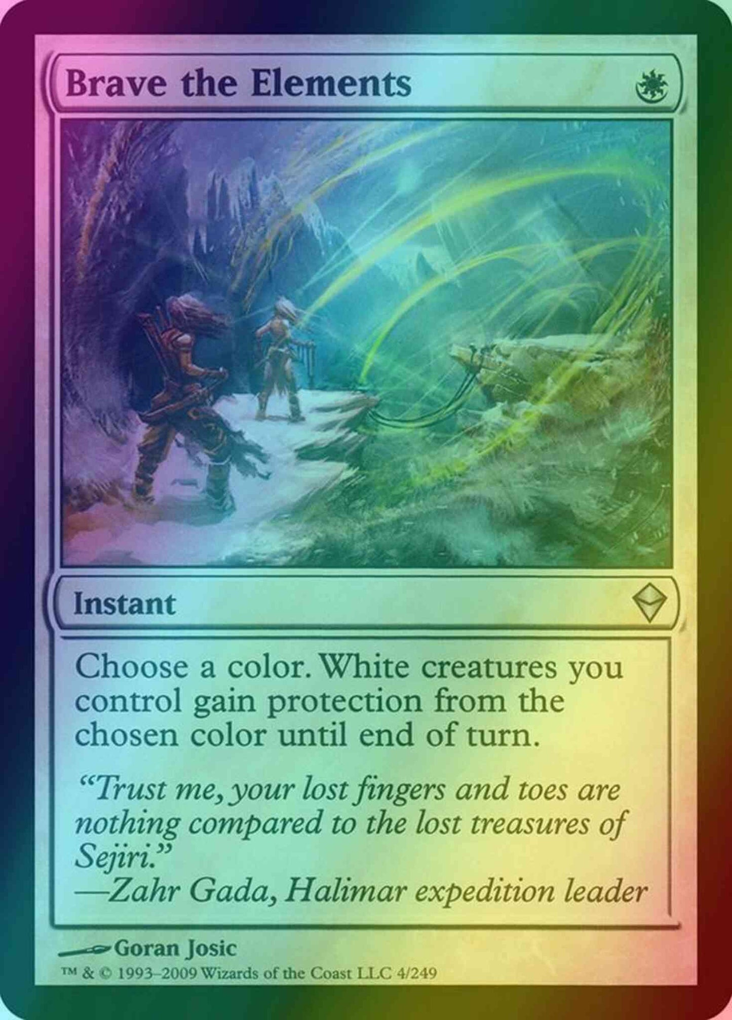 Brave the Elements [4] [Zendikar] [Foil]