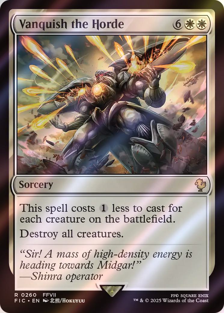 Vanquish the Horde [260] [FINAL FANTASY: Commander] [Surge Foil]