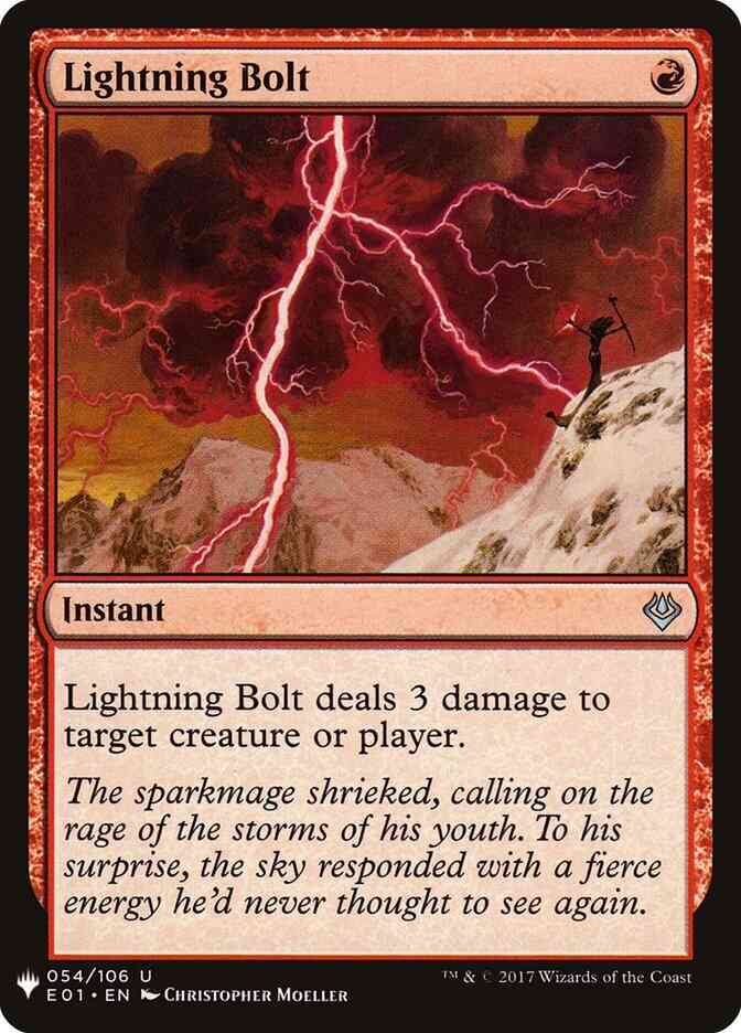 Lightning Bolt [E01-54] [The List] [Non-Foil]