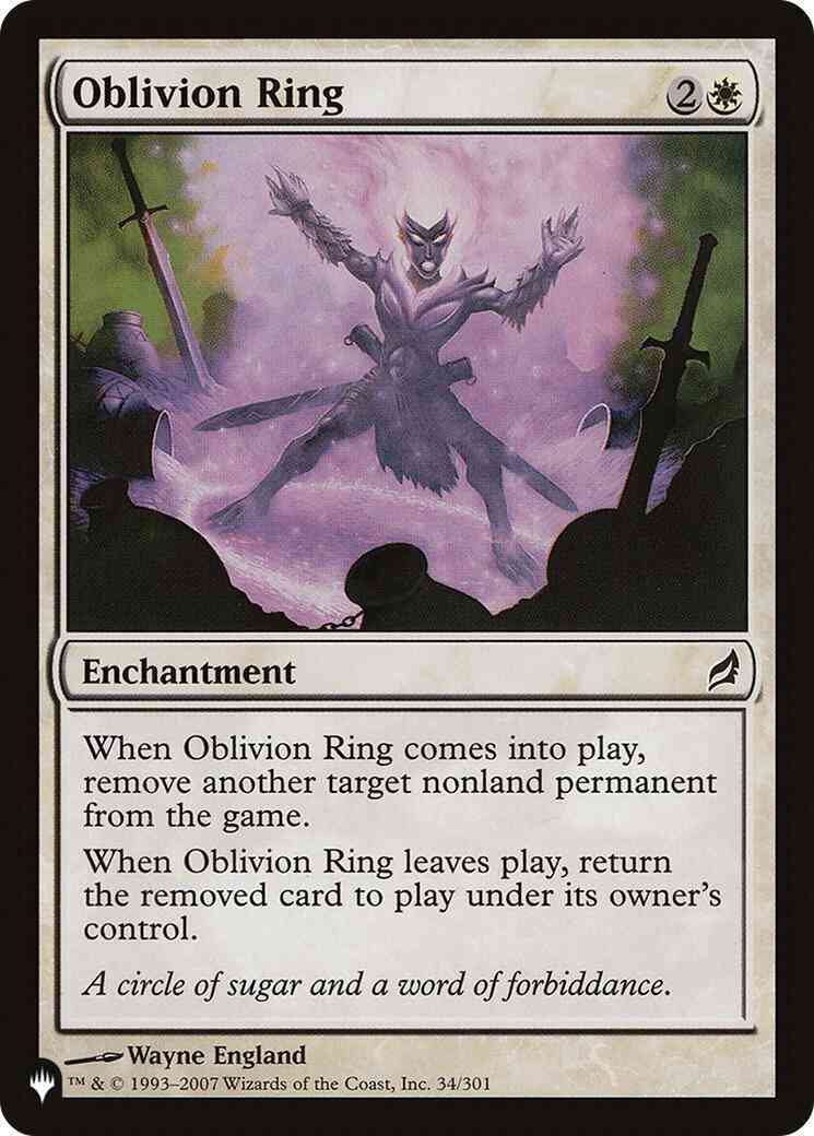 Oblivion Ring [LRW-34] [The List] [Non-Foil]