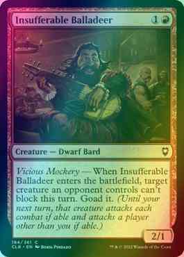Insufferable Balladeer [184] [Commander Legends: Battle for Baldur's Gate] [Foil]