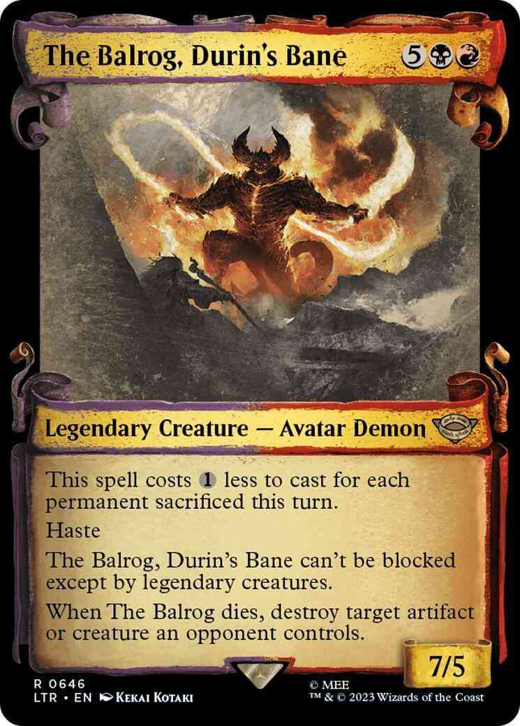The Balrog, Durin's Bane [646] [Scrolls Showcase] [The Lord of the Rings: Tales of Middle-earth] [Non-Foil]