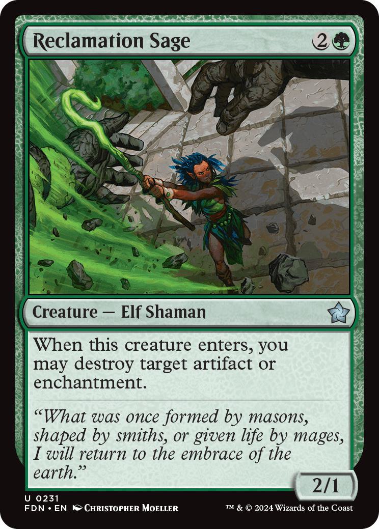 Reclamation Sage [231] [Foundations] [Non-Foil]