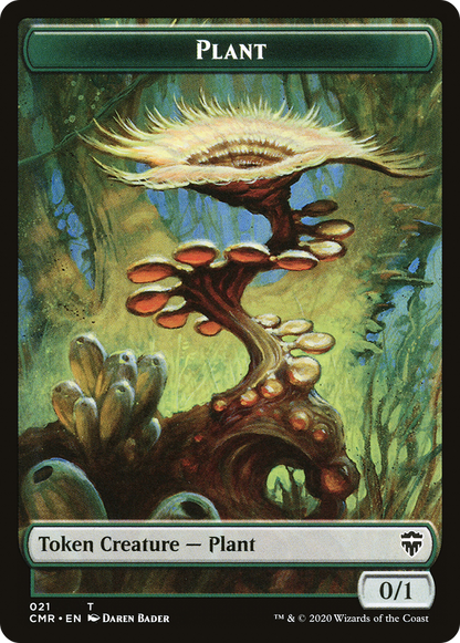 Illusion Token (17) // Plant Token (21) [Commander Legends Tokens] [Non-Foil]