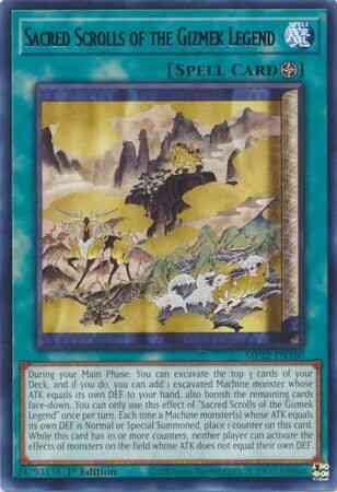 Sacred Scrolls of the Gizmek Legend - MP22-EN160 - Rare - 1st Edition