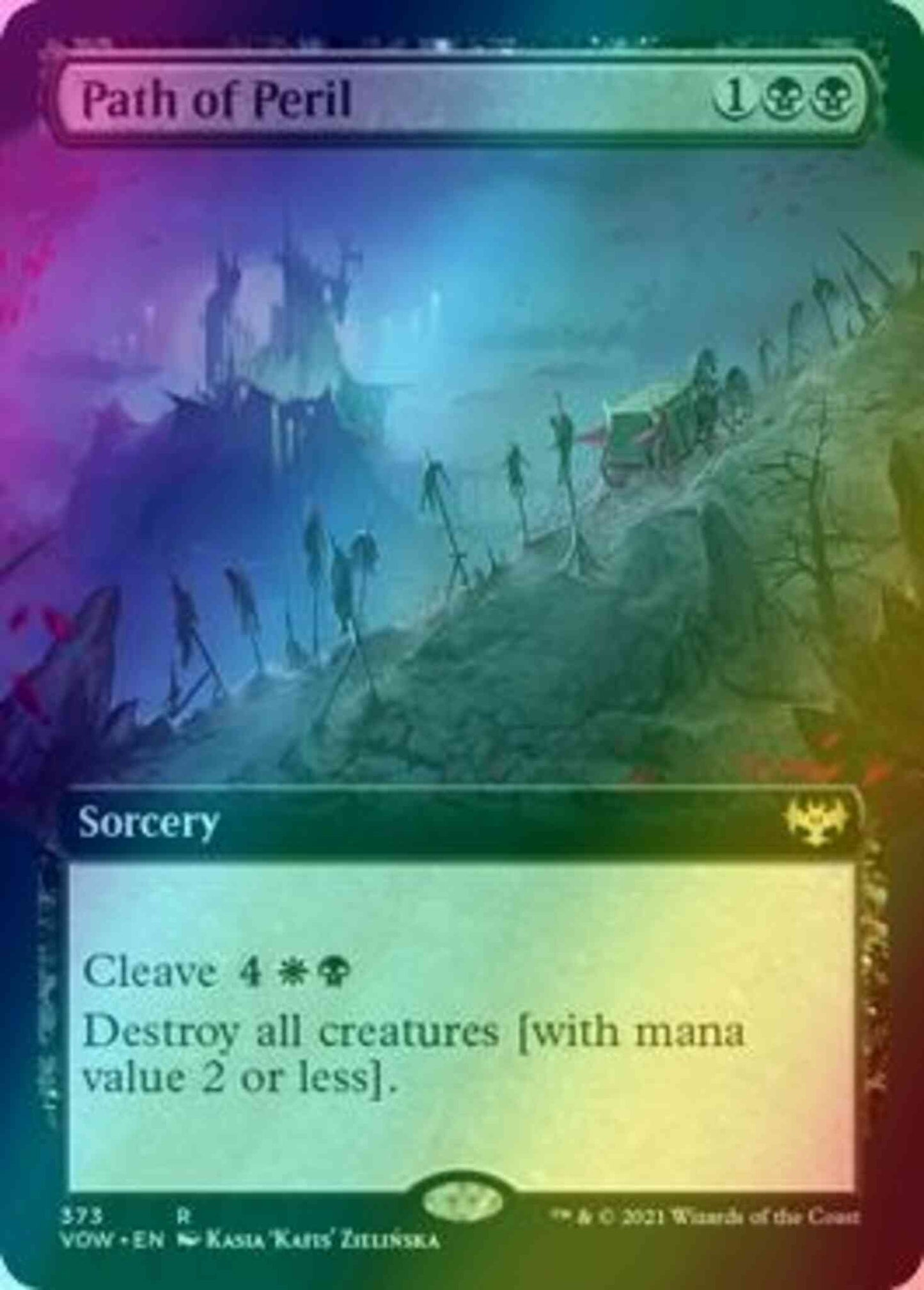 Path of Peril [373] [Extended Art] [Innistrad: Crimson Vow] [Foil]