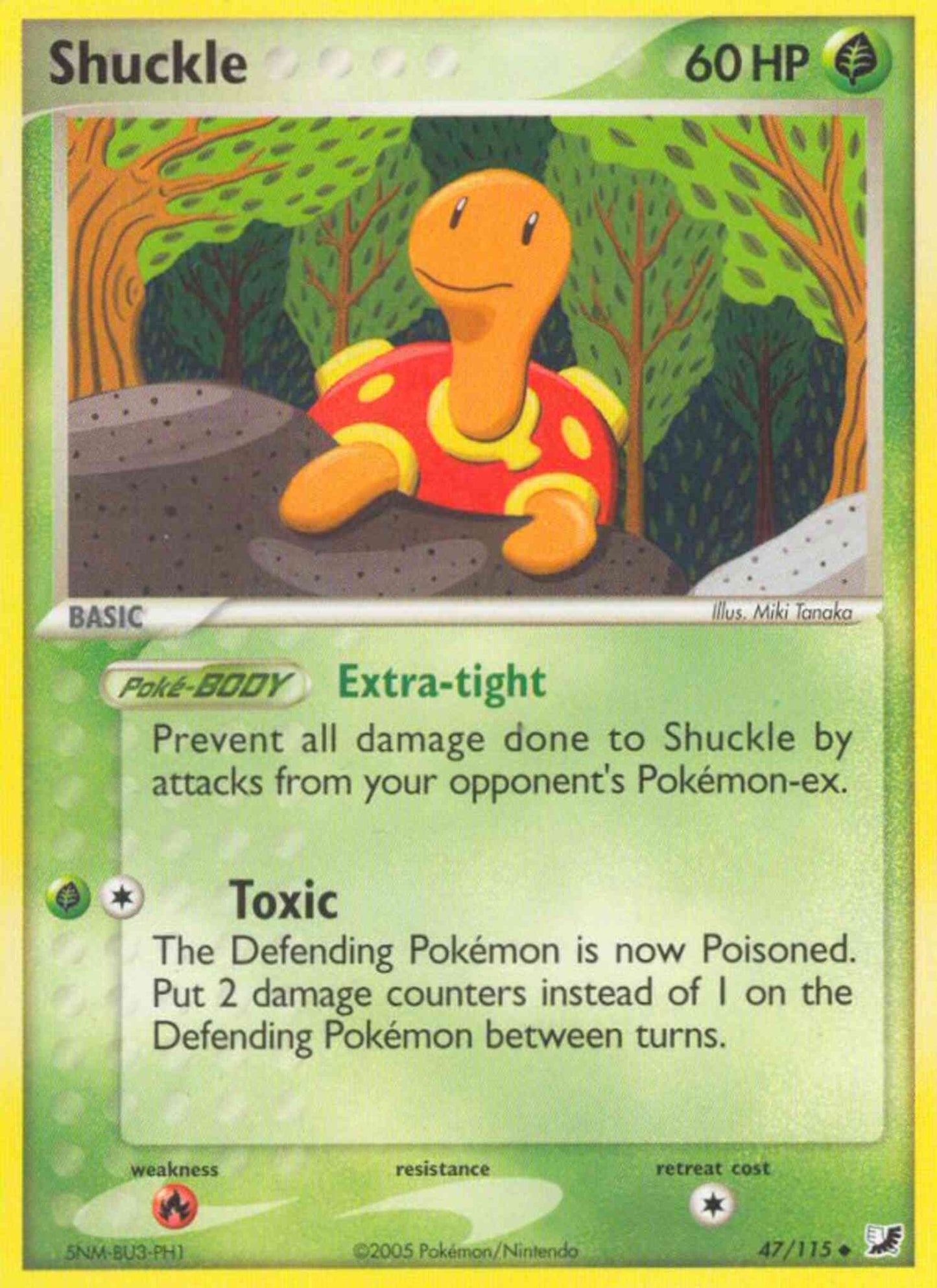 Shuckle - 47/115 - Uncommon [ex10-47] [Non-Holo]