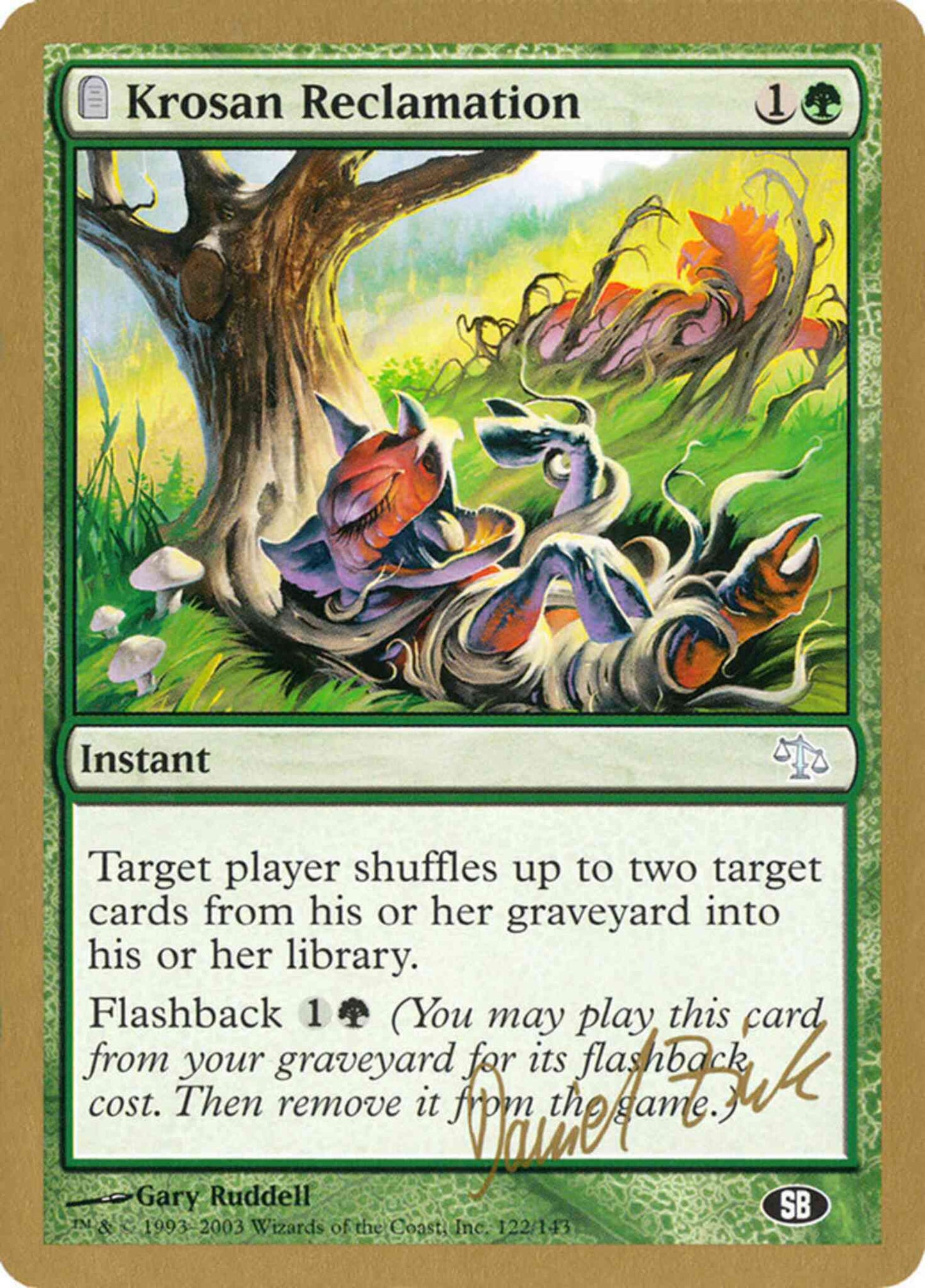 Krosan Reclamation [dz122sb] [Daniel Zink] [Sideboard] [World Championship Decks 2003] [Non-Foil]