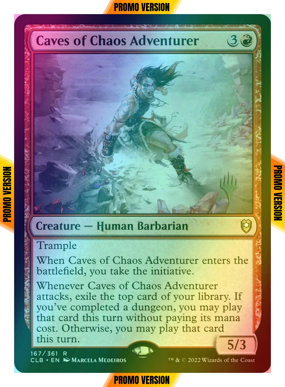 Caves of Chaos Adventurer [167p] [Promo Pack] [Commander Legends: Battle for Baldur's Gate: Promos] [Foil]