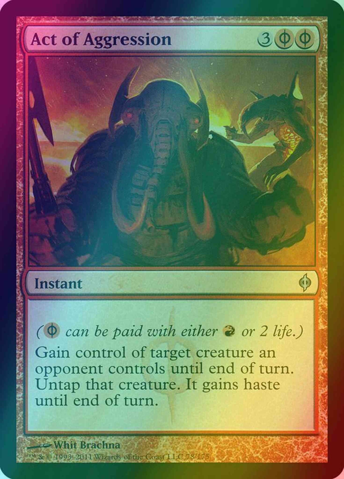 Act of Aggression [78] [New Phyrexia] [Foil]