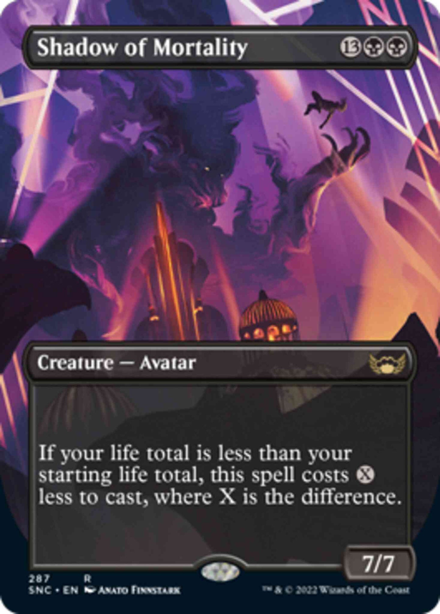 Shadow of Mortality [287] [Borderless] [Streets of New Capenna] [Non-Foil]