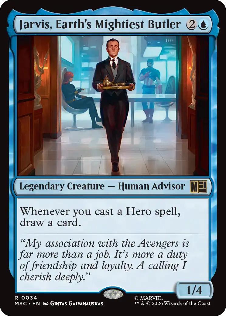 Jarvis, Earth's Mightiest Butler [34] [Marvel Super Heroes: Commander] [Non-Foil]