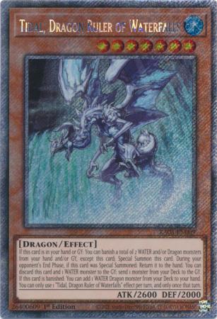 Tidal, Dragon Ruler of Waterfalls - RA03-EN009 - Platinum Secret Rare - 1st Edition