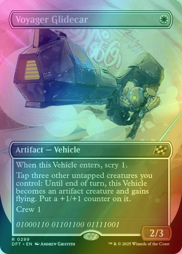 Voyager Glidecar [299] [Borderless] [Revved Up] [Aetherdrift] [Foil]