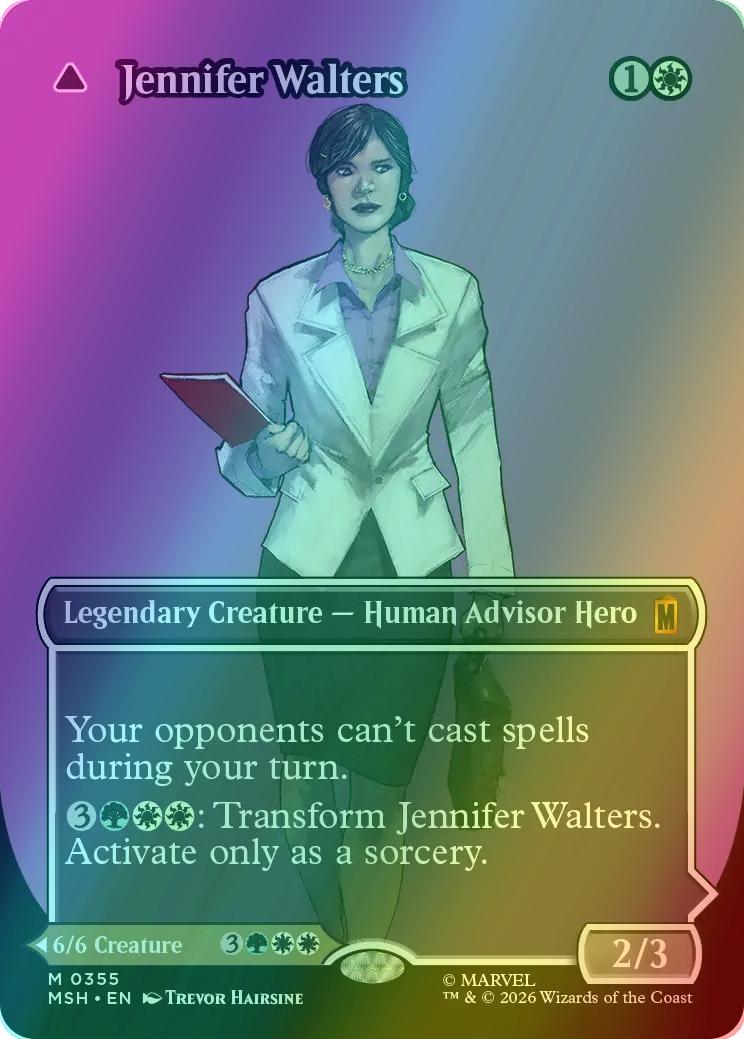 Jennifer Walters // The Sensational She-Hulk [355] [Borderless] [Logo] [Marvel Super Heroes] [Foil]