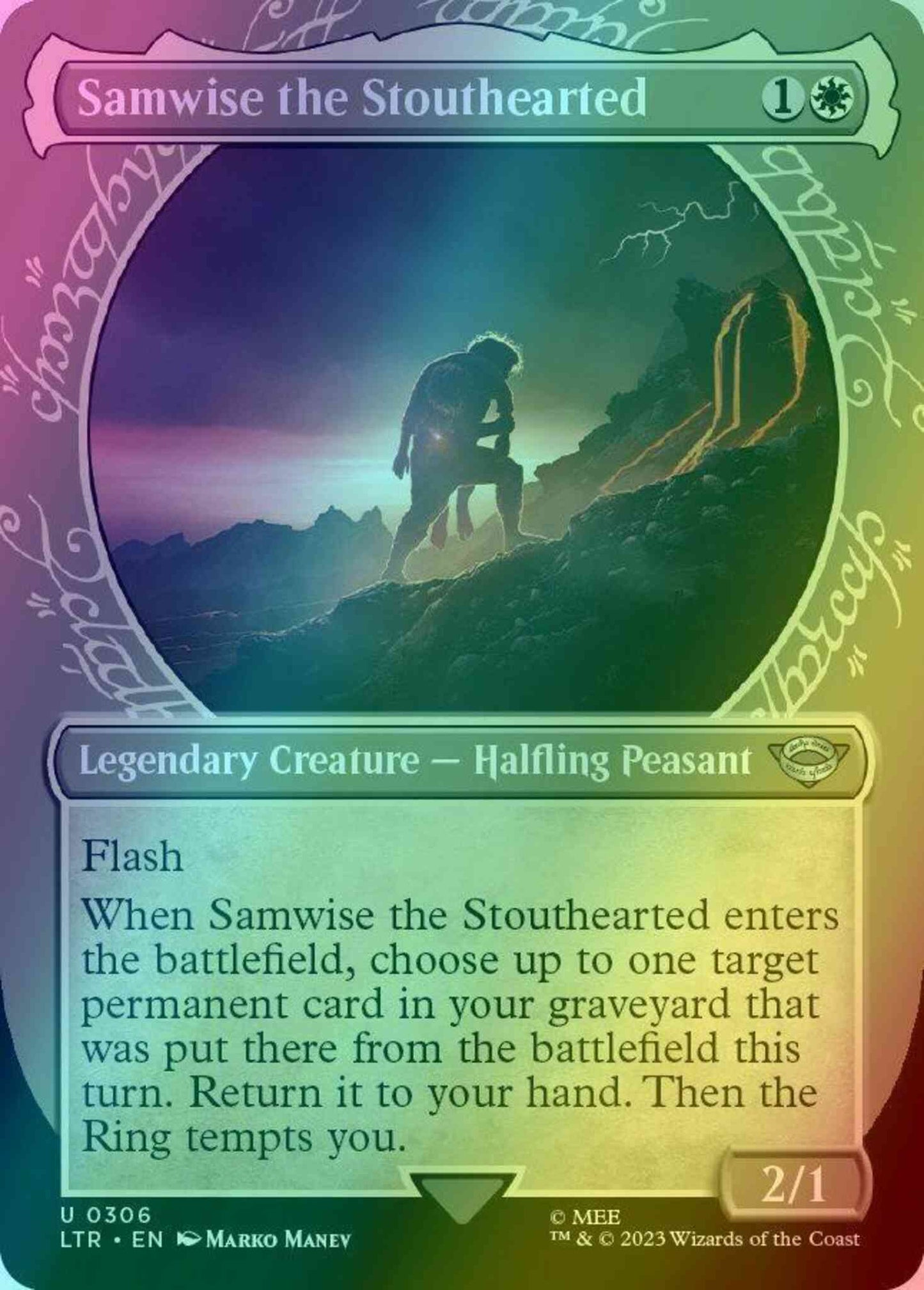 Samwise the Stouthearted [306] [Ring Showcase] [The Lord of the Rings: Tales of Middle-earth] [Foil]
