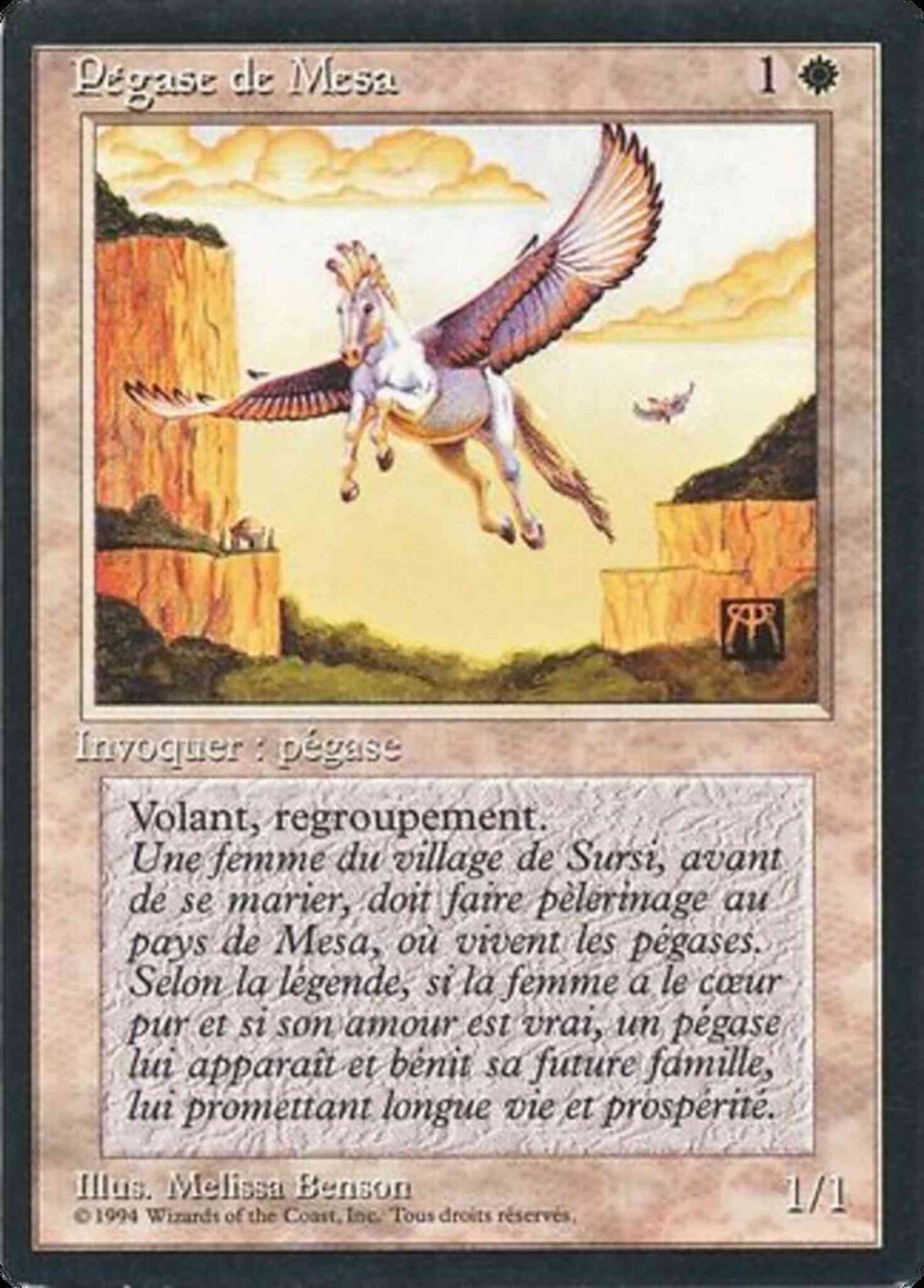 Mesa Pegasus - French [28] [Foreign Black Border: French] [Non-Foil]