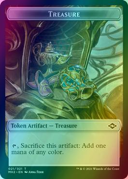 Phyrexian Germ Token (03) // Treasure Token (21) [Modern Horizons 2 Tokens] [Foil]