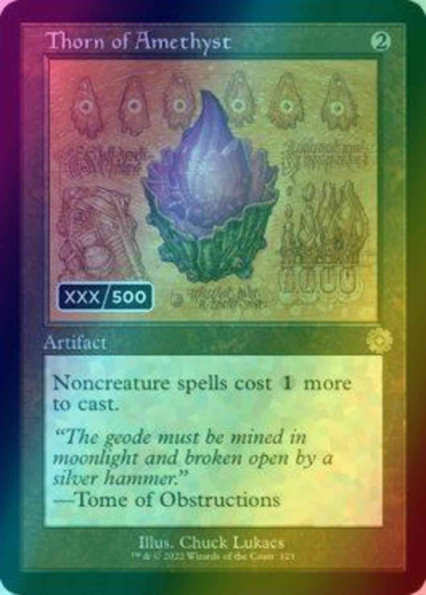 Thorn of Amethyst - Serial Numbered [123z] [Retro Frame] [Schematic] [The Brothers' War Retro Artifacts] [Foil]