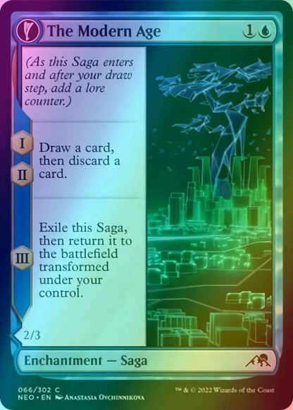 The Modern Age // Vector Glider [66] [Kamigawa: Neon Dynasty] [Foil]