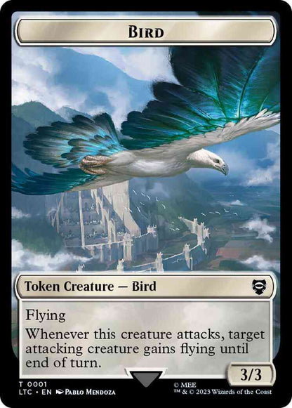 Bird Token (01) // Food Token (10) [The Lord of the Rings: Tales of Middle-earth: Commander: Tokens] [Non-Foil]