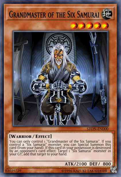 Grandmaster of the Six Samurai - STON-EN000 - Secret Rare - Unlimited