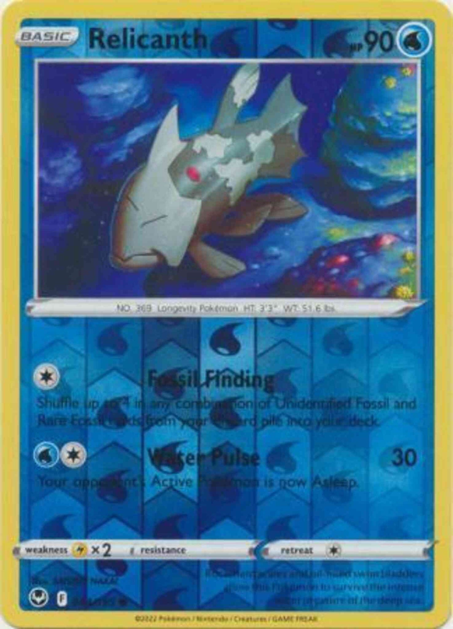 Relicanth - 044/195 - Common [swsh12-044] [Reverse Holo]