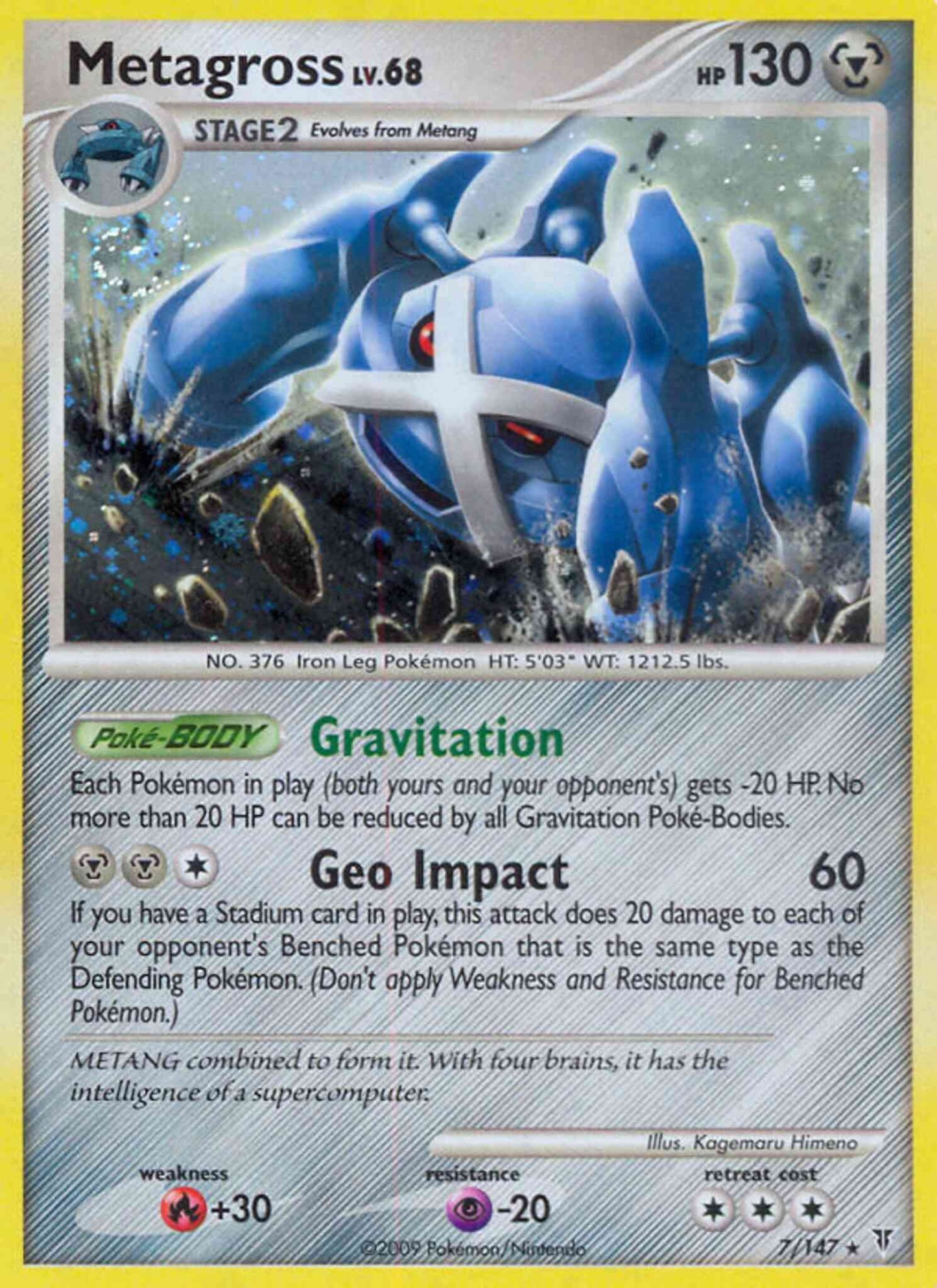 Metagross - 7/147 - Rare Holo [pl3-7] [Holo]
