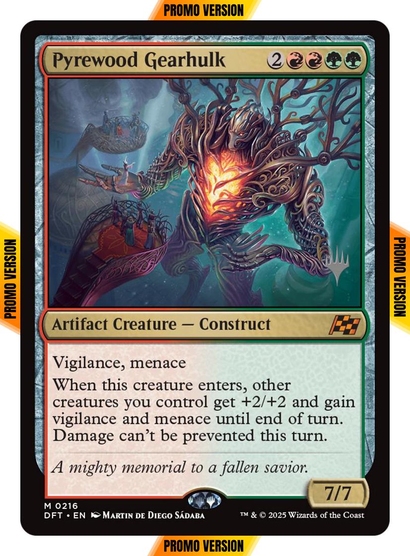 Pyrewood Gearhulk [216p] [Promo Pack] [Aetherdrift: Promos] [Non-Foil]